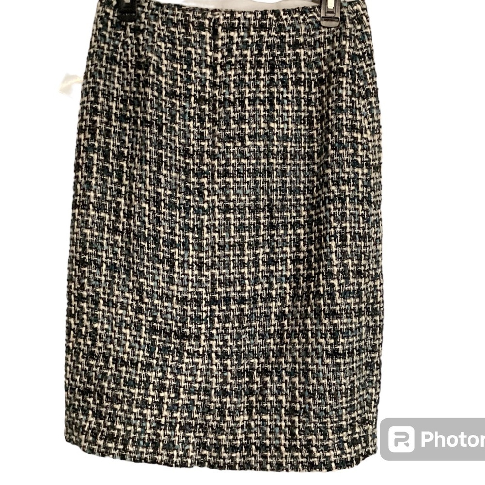Larry Levine Skirt Tweed Lined Straight Pencil Classic Timeless Womens SZ 8
